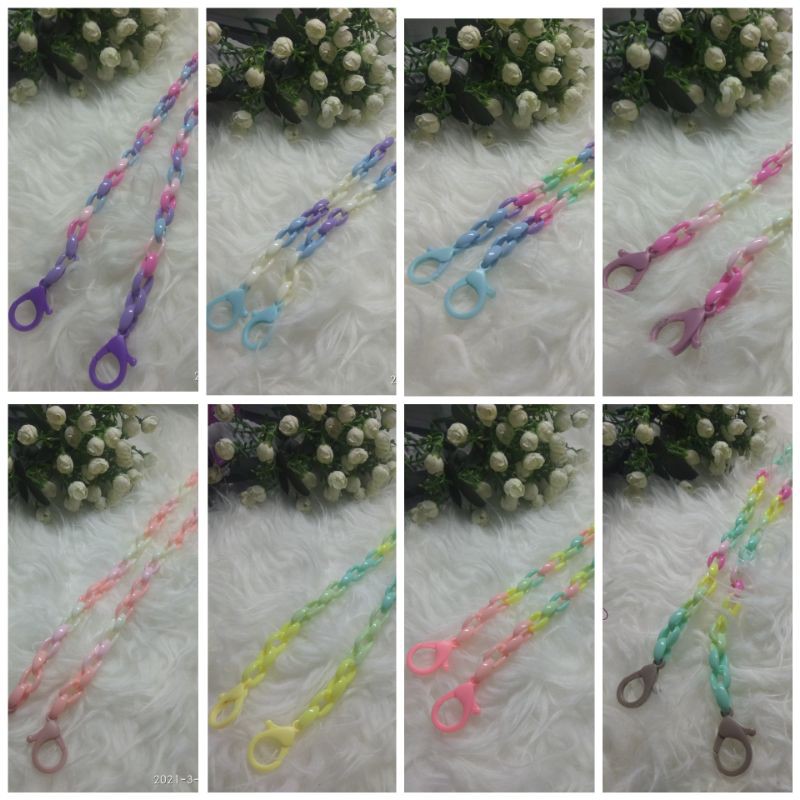 Strap/kalung masker Rantai Plastik