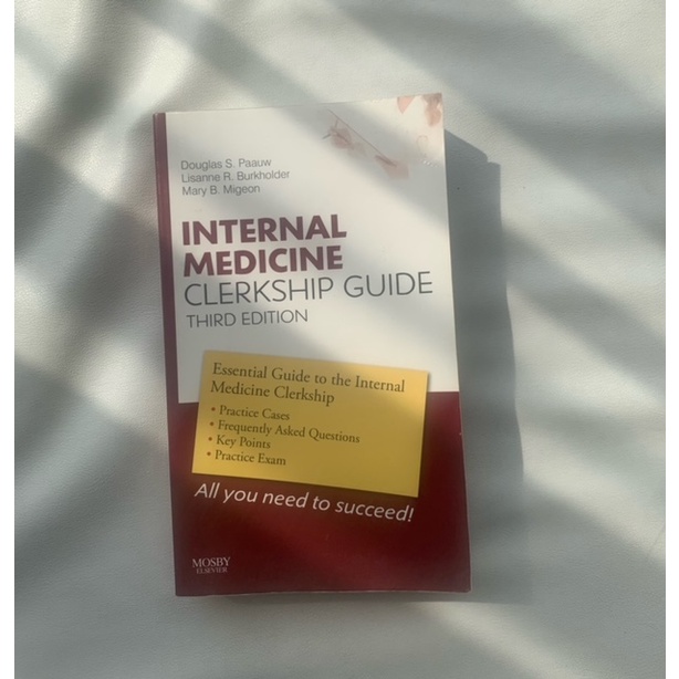 Jual Internal Medicine Clerkship Guide Book, Buku Kedokteran Impor ...