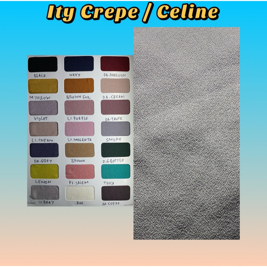 Kain Ity Crepe Arahan GAMIS TUNIK SYARII dll