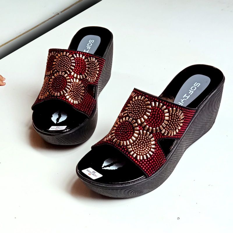 SANDAL SOFIYA TERLARIS KOREAN STYLE/SENDAL WANITA TERBARU KEKINIAN/SANDAL WEDGES TERBARU HARGA GROSIRAN