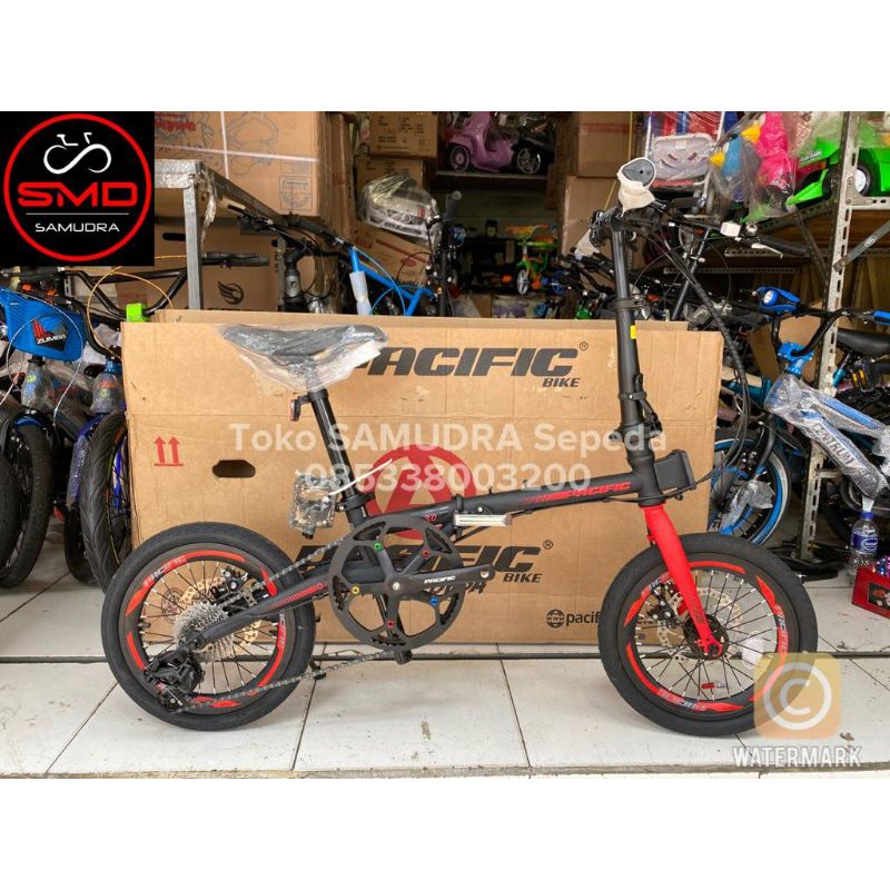 Sepeda Lipat Anak dan Dewasa 16 inch Pacific Flux 3.0 Murah Folding Bike Bandung