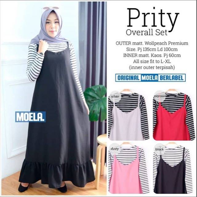 Prity Overall Set Dress Wolfis (inner & outer)