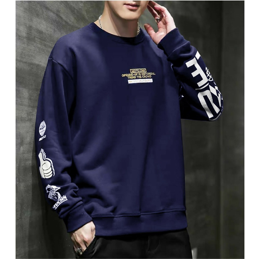 COD - ARPIOS SHOP - Baju MOTU - Baju Kaos Oblong Lengan Panjang / Sweatshirt Pria Model Terbaru