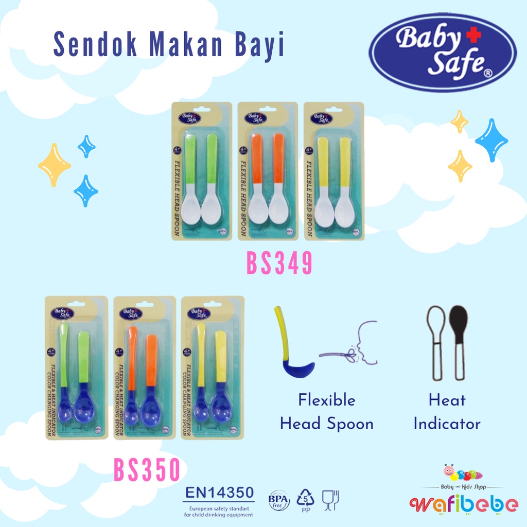 Baby Safe Sendok Makan Bayi Flexible and Heat Indicator Spoon Color Changing Sensor Panas