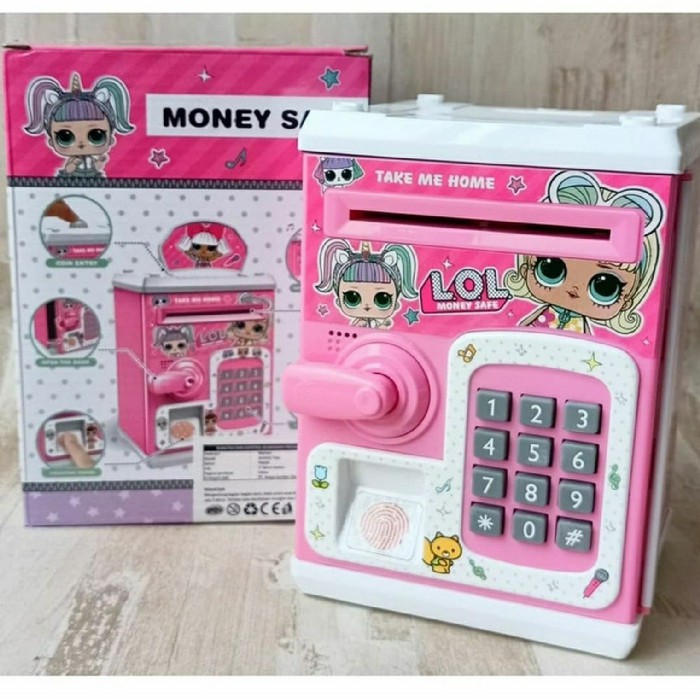 MONEY SAFE BOX LOL HELLO KITTY BRANKAS ATM MINI CELENGAN ANAK TERBARU