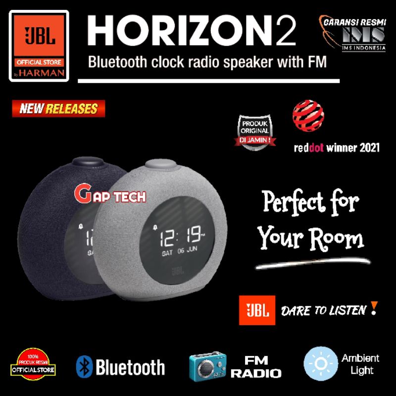 JBL HORIZON 2 / HORIZON2 Bluetooth Clock Radio Speaker with FM Original