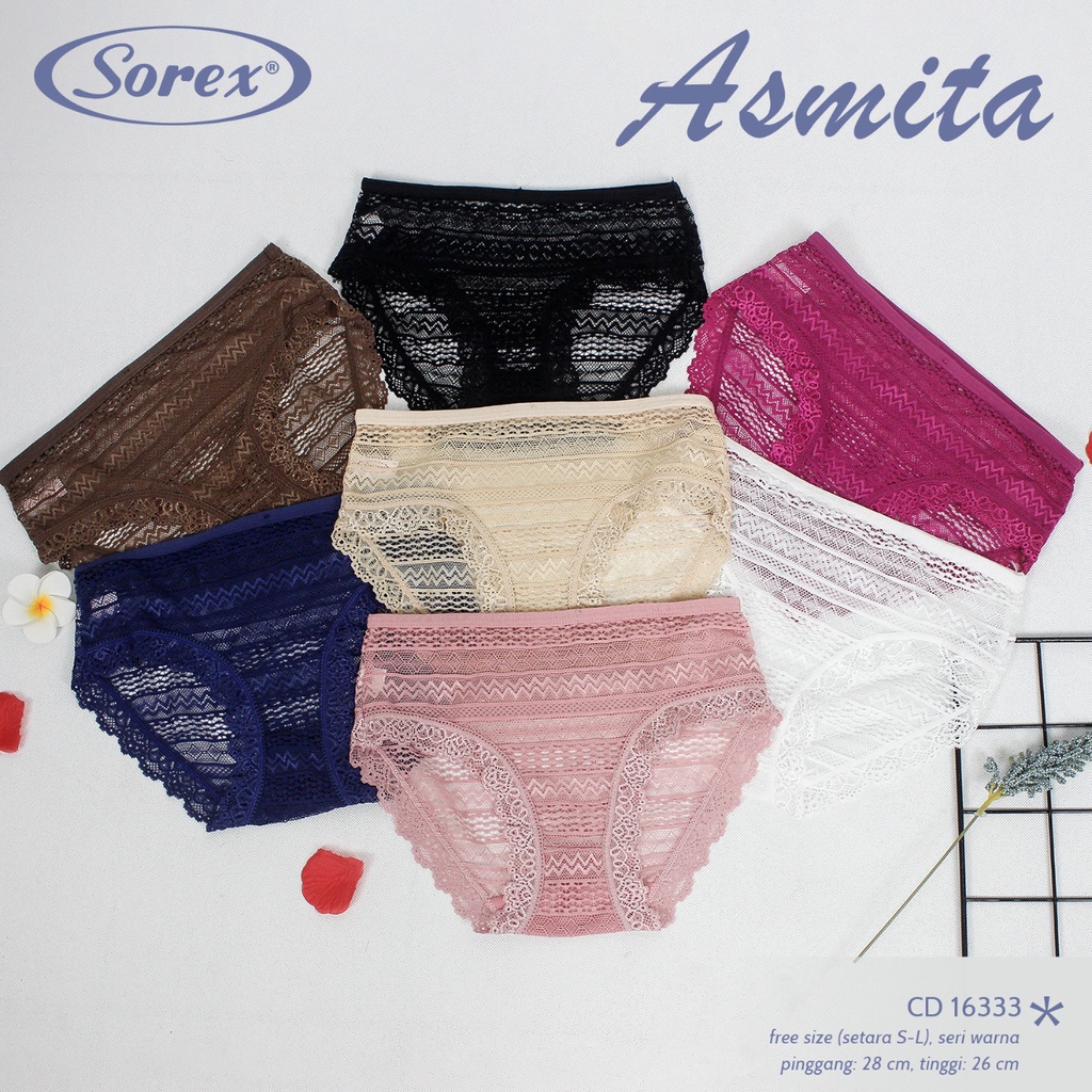 gof SOREX CELANA DALAM  WANITA SUPER SOFT MIX Brokat