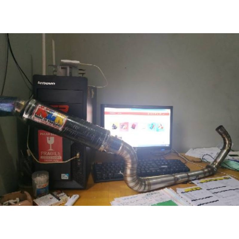 Knalpot NLK Fullset Leher Cobra MX king