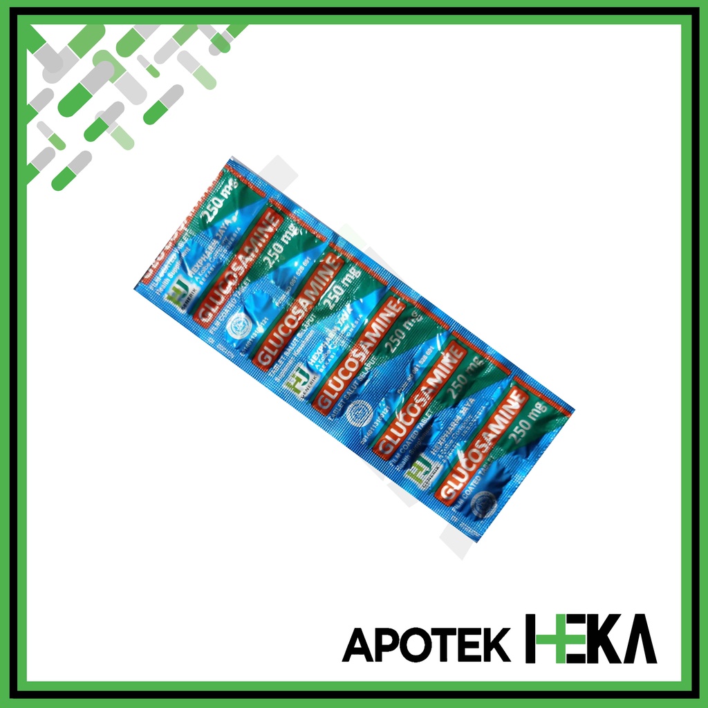 Glucosamine Hexpharm 250 mg Strip isi 10 Tablet - Suplemen Sendi (SEMARANG)