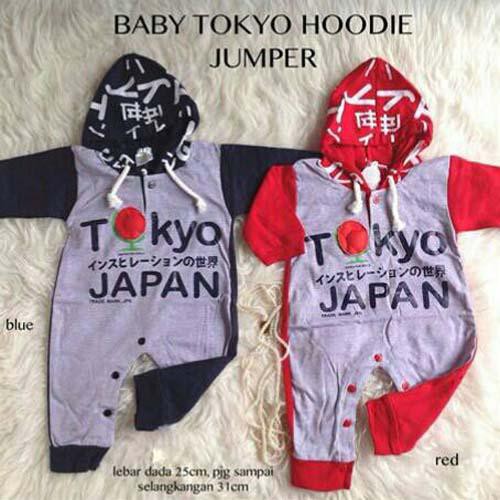 Baju Bayi Laki Laki Jumpsuit Bayi Hoodies - Tokyo