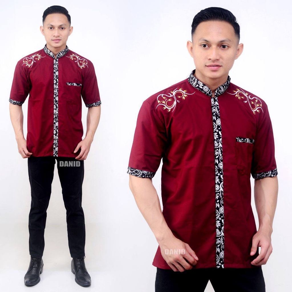 Baju Koko Kurta Dewasa Lengan Pendek Material Catton Adem Serap Keringat