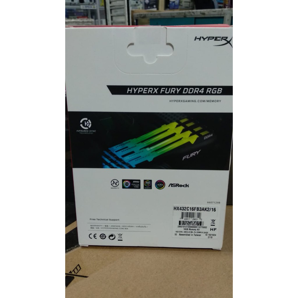 Kingston HyperX Fury RGB DDR4 3200 MHz 16GB 2x8GB