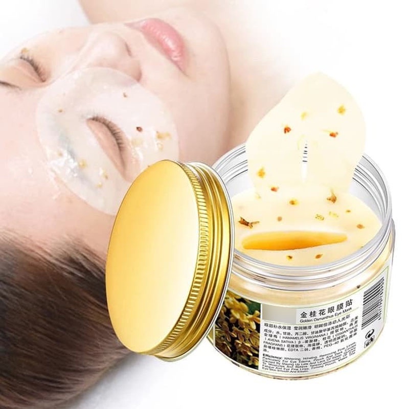 TERMURAH !! - Masker Mata Panda Golden Osmanthus Eye Mask 80 Lembar / Menghilangkan Mata Panda dan Kantung Mata