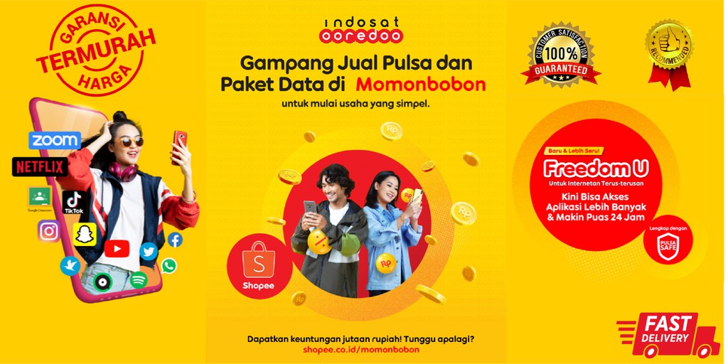 Toko Online Paket Data Indosat i   m3 Ooredoo | Shopee Indonesia