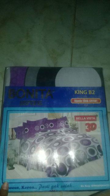 Sprei Bonita King 180 Cm X 200 Cm Corak Bellavista