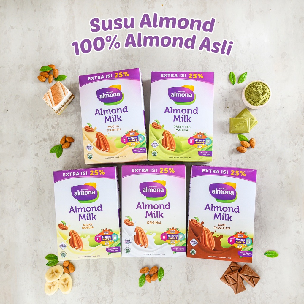 ALMONA Almond Milk Powder ASI BOOSTER with Daun Katuk Dairy Free