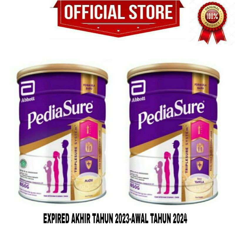 

Pediasure 1-10 tahun rasa vanilla madu coklat expired 2024 q