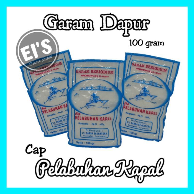 

Garam Dapur Garam Meja Garam Halus Cap Pelabuhan Kapal 100 gram