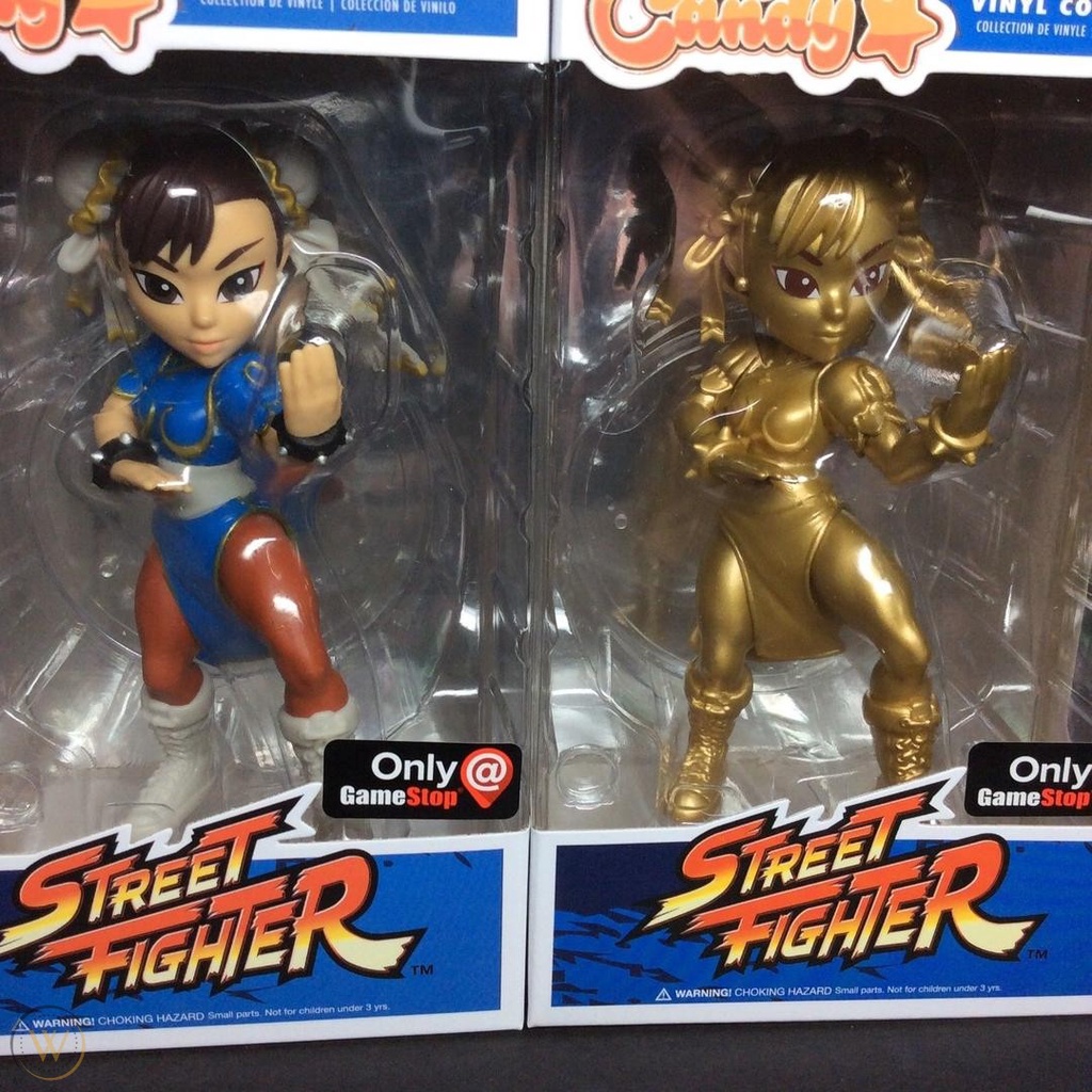 Rock Candy Funko Gold Chun Li Gamestop Exclusive Street Fighter Vinyl Collectible