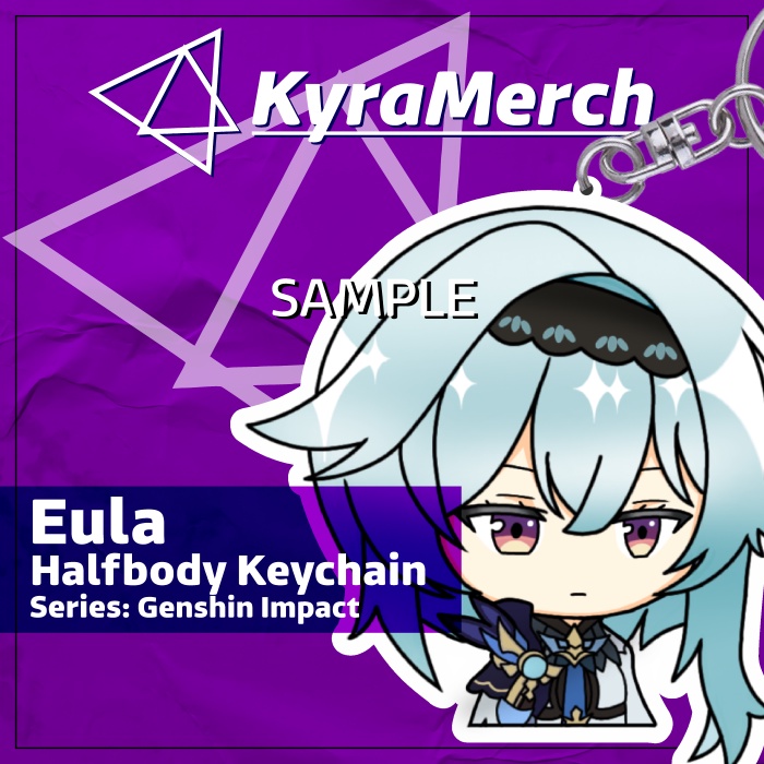 Keychain Halfbody Genshin Impact Eula
 | KyraMerch Anime Fanmerch Dealer