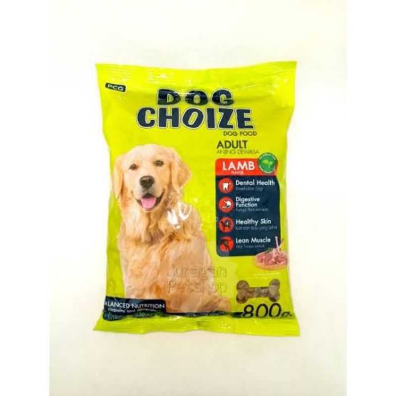 Jual MAKANAN ANJING DOG CHOIZE LAMB 800GRAM | Shopee Indonesia