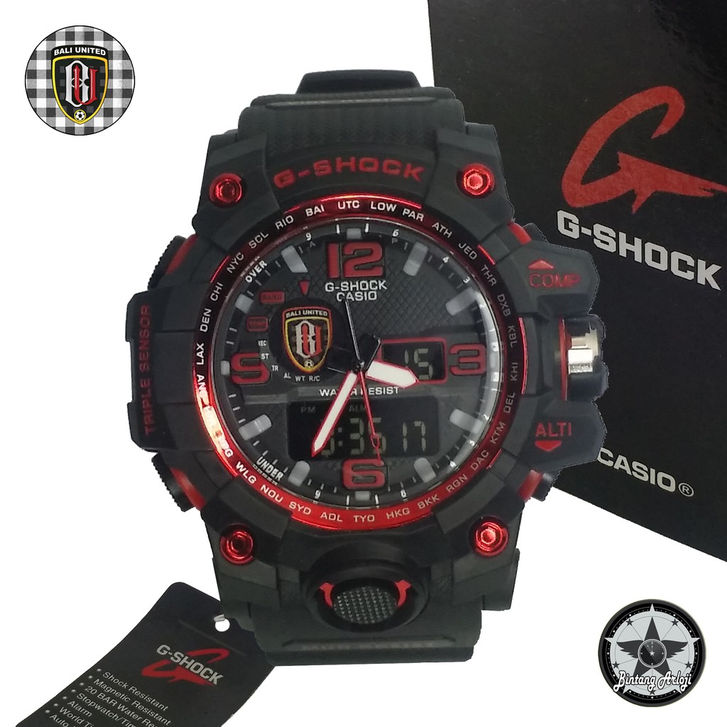 { EXCLUSIVE } JAM TANGAN BALI UNITED DUAL TIME (LIST MERAH)