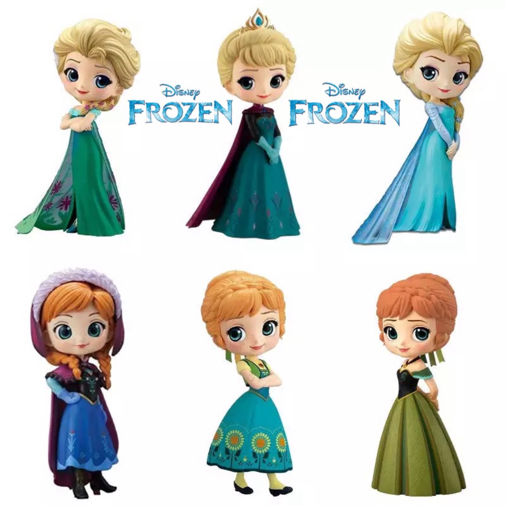 ACTION FIGURE Q POSKET PRINCESS ELSA ANNA FROZEN QPOSKET TOPPER CAKE PAJANGAN HIASAN MAINAN Shopee Indonesia