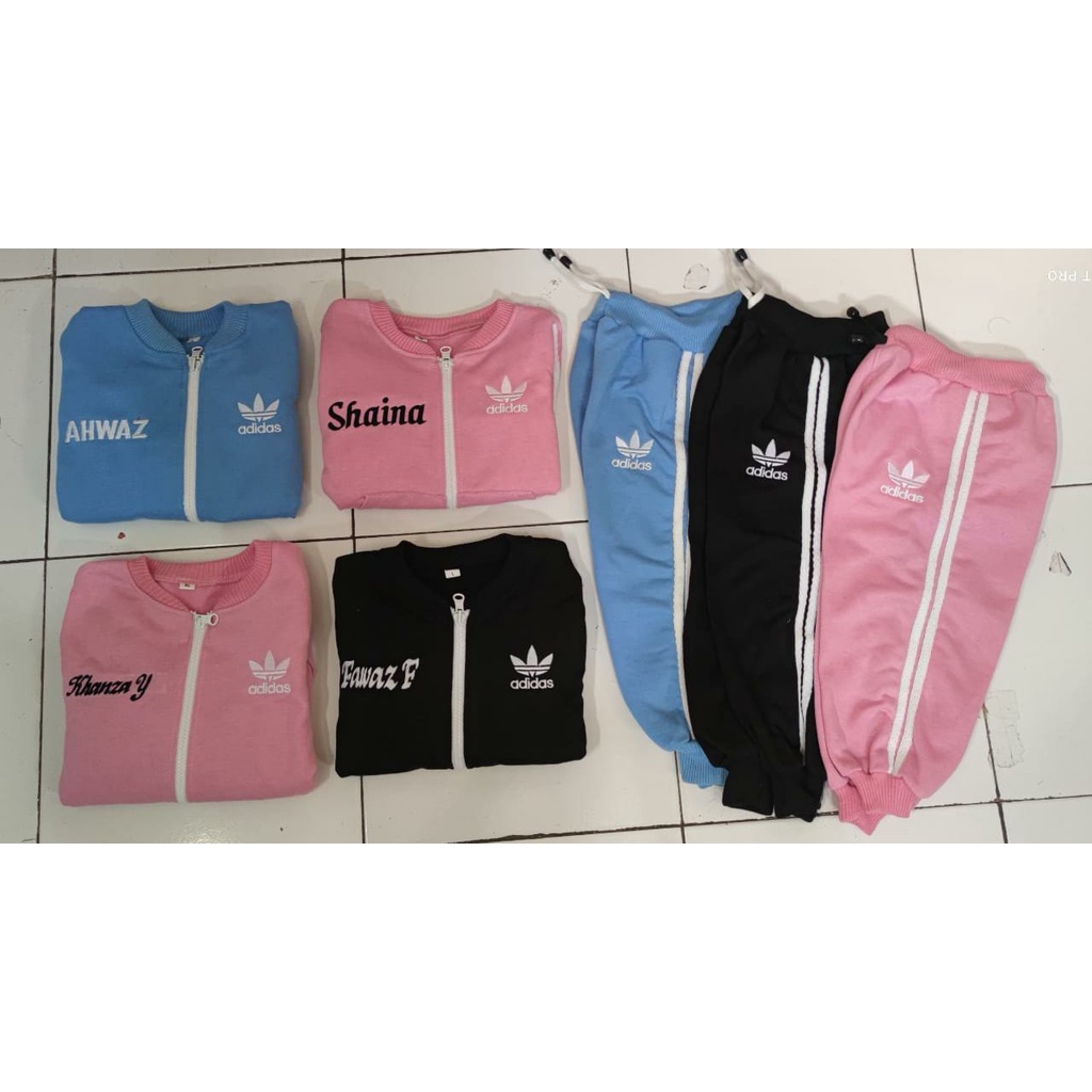 SETELAN JOGGER ANAK FREE BORDIR NAMA