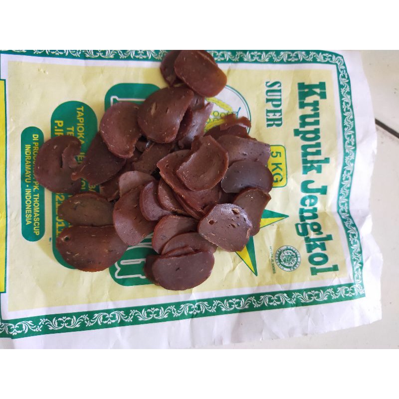 

KERUPUK JENGKOL HITAM/STRIP HIJAU/JENGKOL SISIR 250gr