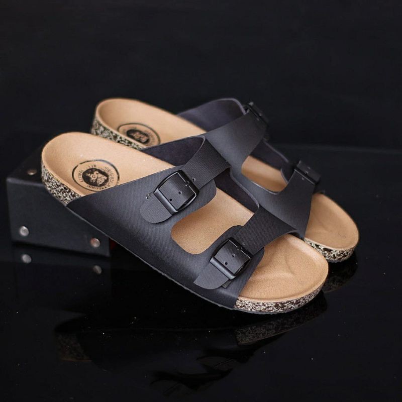 HARGA GROSIR ! SANDAL KULIT PRIA 05 CEVANY BLACK BROWN TAN KULIT SAPI ASLI ORIGINAL