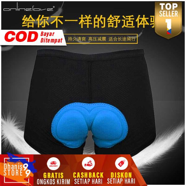 ©669? Celana Dalam Sepeda Clana Padded Sponge Pria Murah CD Pakaian Bersepeda Gunung