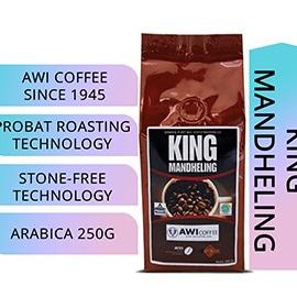 

Awi Coffee Kopi King Mandheling 250 gr Roasted Coffee Beans|Arabica