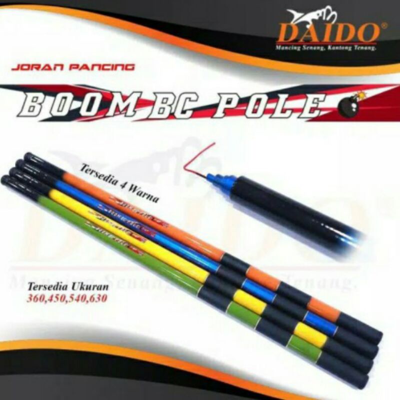 Joran pancing tegek daido boom bc pole 360 450 murah