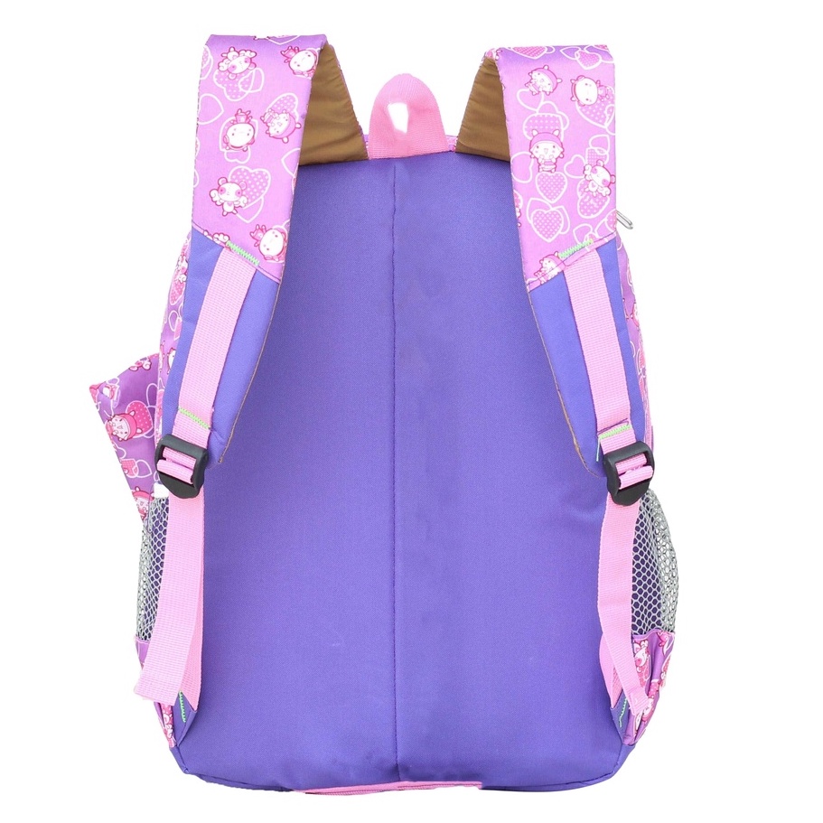 Tas Ransel Anak Perempuan Karakter Cahaya Melody Fashion Anak Tas Ungu Pink Cantik Ransel Anak SD Tas Ransel Perempuan Backpack Anak Cewek Hello Kitty Bonus Tempat Pensil Raincover Tas Ngaji Piknik Les TPA TPQ Muat LKS Buku Tema Buku Paket