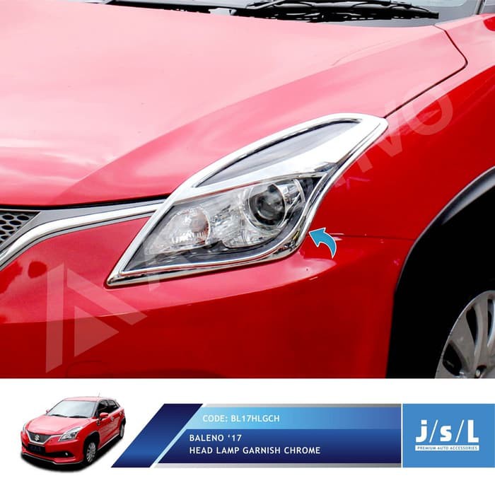 Garnish Garnis Lampu Depan All New Baleno Hatchback 2017 Head Lamp Garnish
