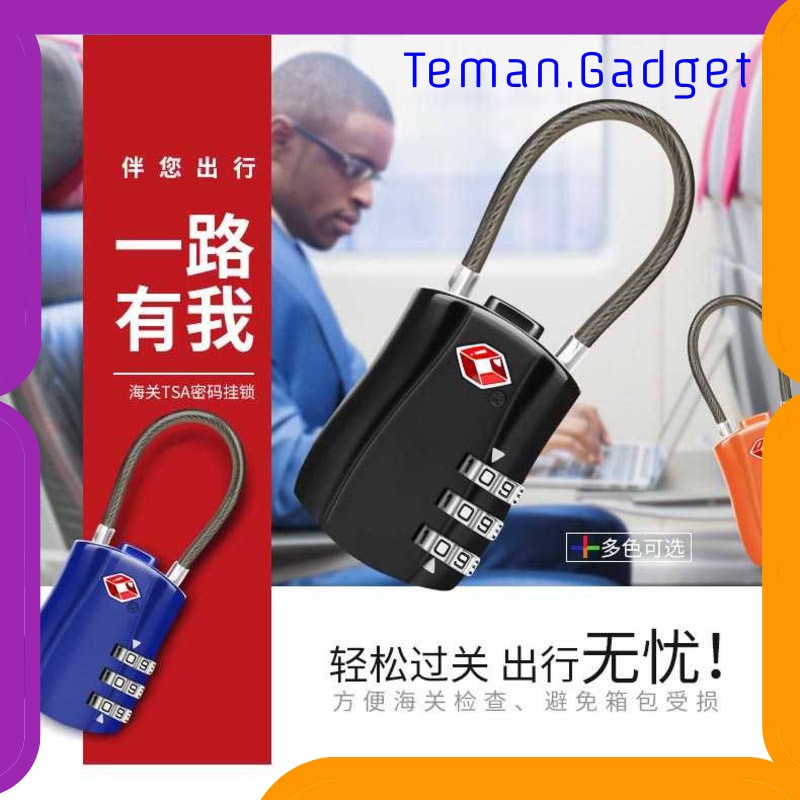 TG-DE193 TRAVELSKY Gembok Koper TSA Padlock Kode Angka 3 Digit - TSA07