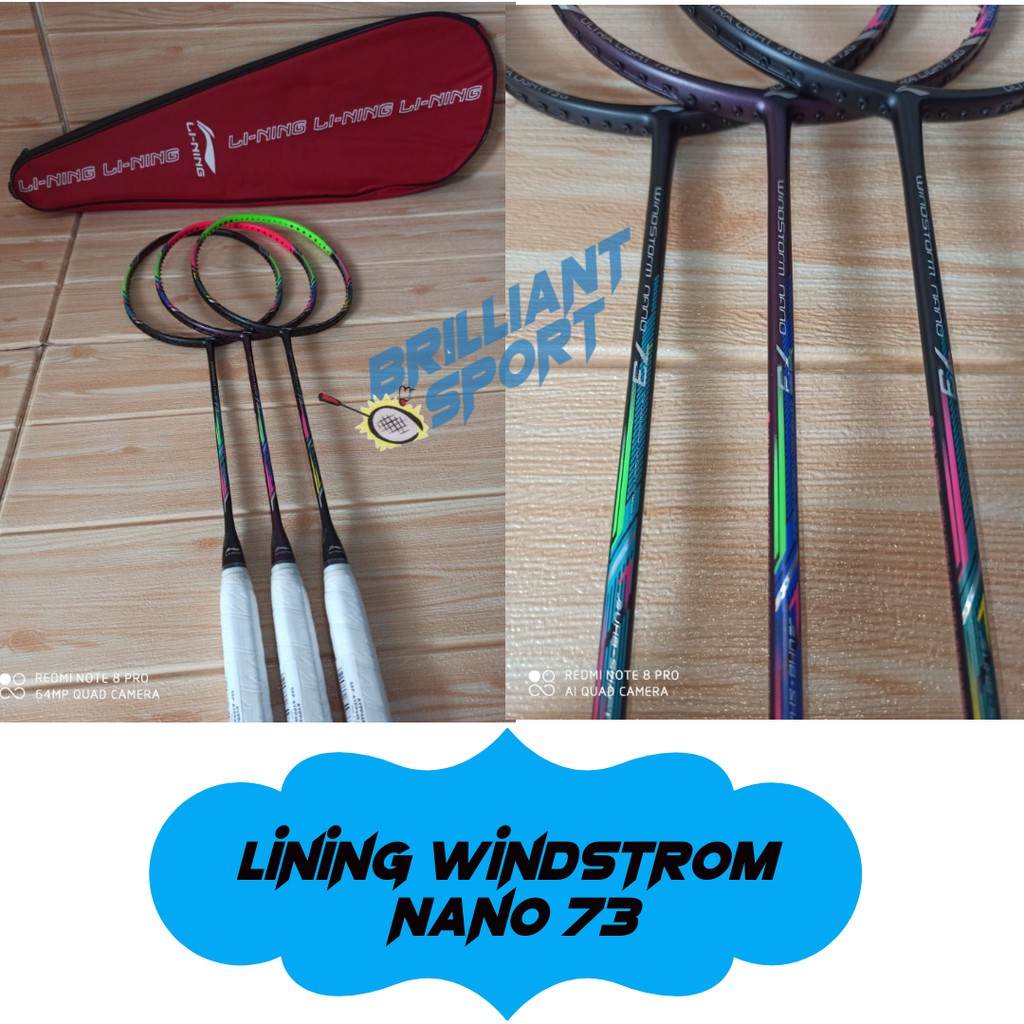 Raket Badminton Lining windstorm Nano 73 Shopee Indonesia