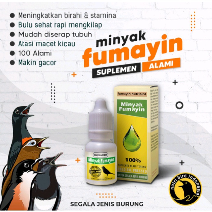 Nutribird Minyak Fumayin Vitamin Penggacor Burung