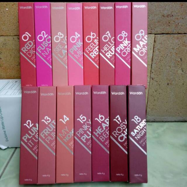 Lip Cream Matte Wardah 100% ORI