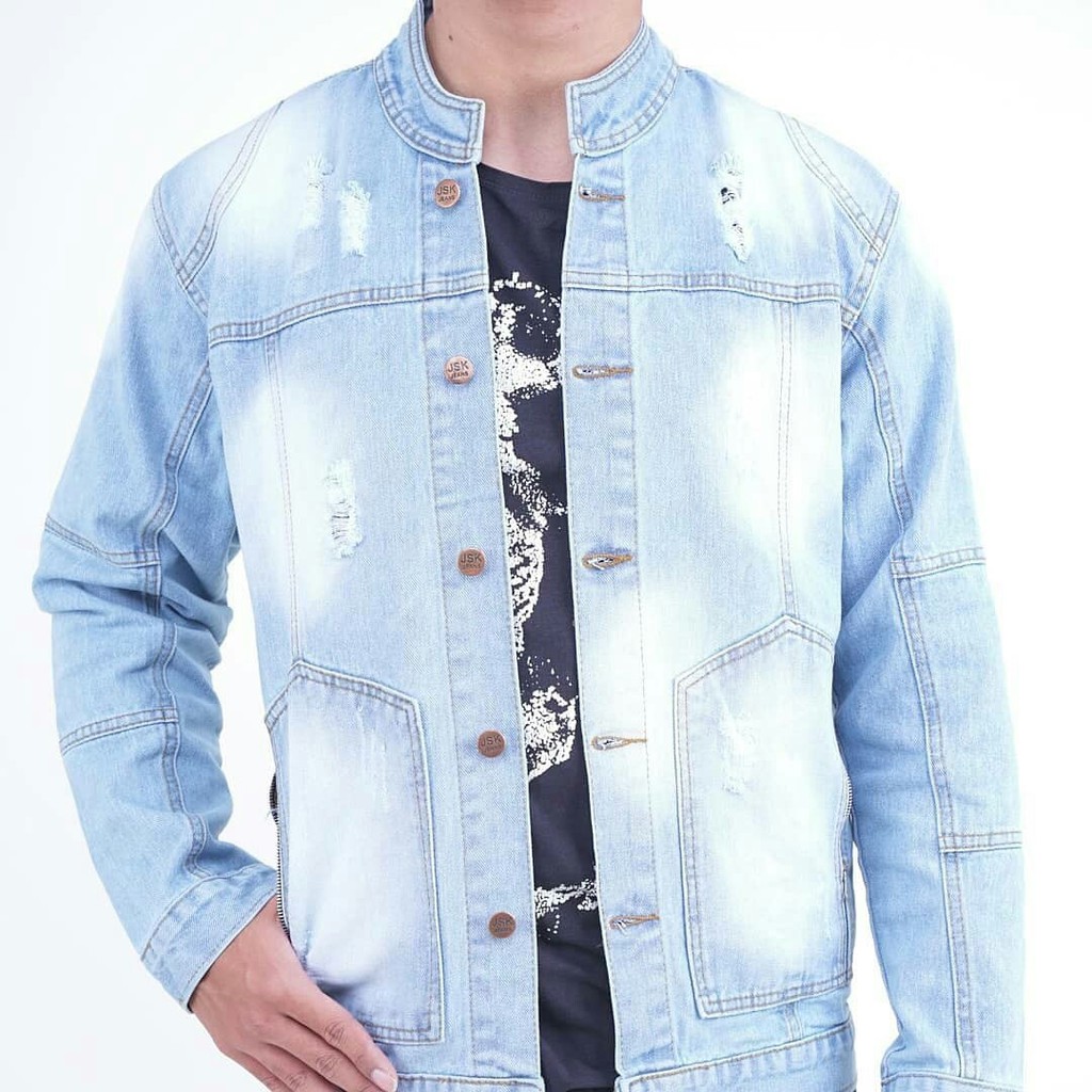 ROUNDNECK JACKET MEN READY 3 WARNA SESUAI KODE