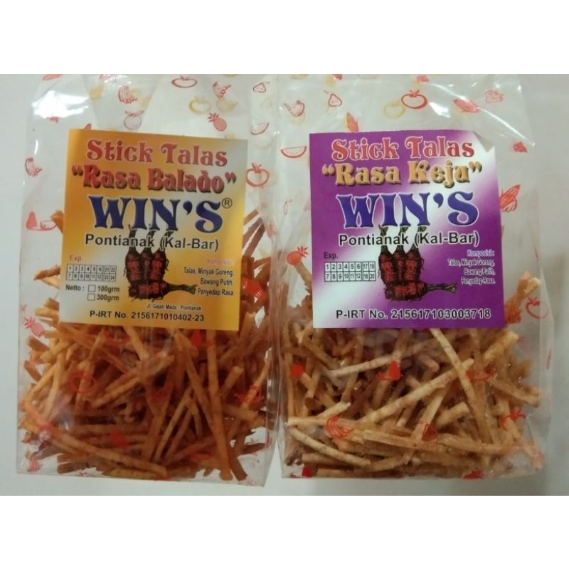 Jual Stick Talas Wins / Talas Mie / Snack Talas / Keripik Talas ...