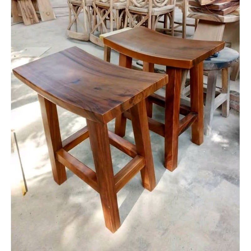 KURSI CAFE / KURSI BAR KAYU SUAR / TREMBESI