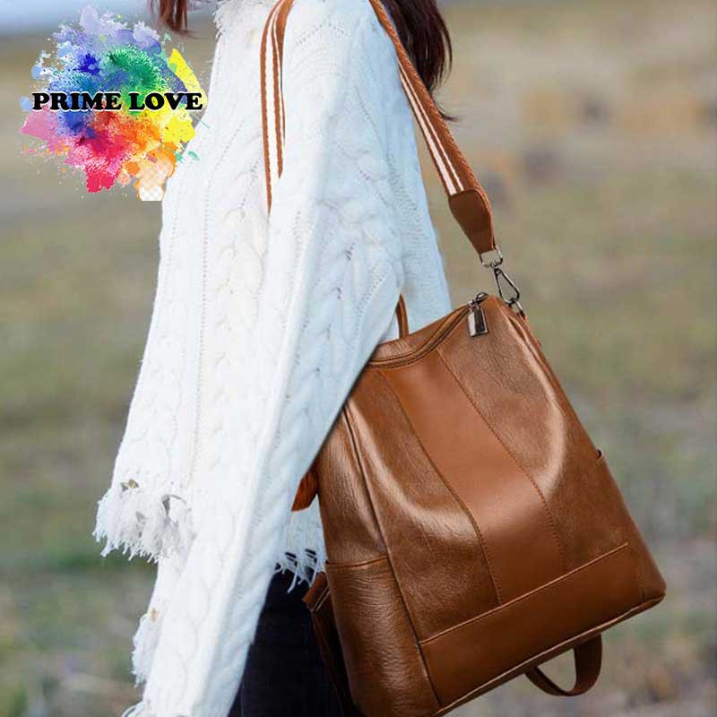 Tas Punggung Ransel Wanita Simple Polos Tas Shoulder Bag Gendong Wanita Fashion Elegan - TW1842