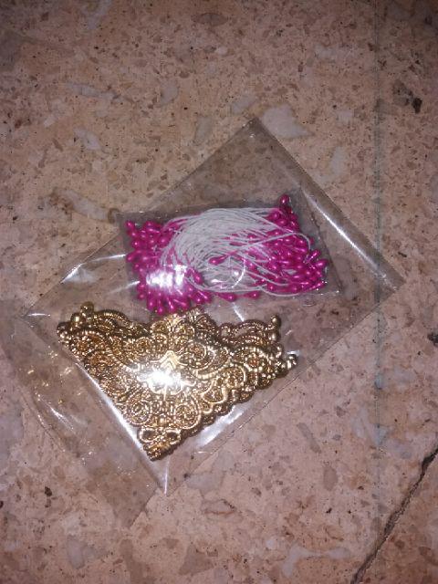 Lempengan Sudut Besar Emas 7,5 Cm (lusin)