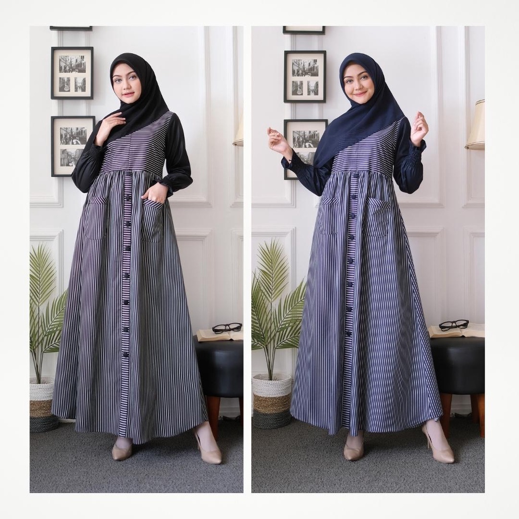 KUPNAD Gamis katun toyobo Salur - Karina Dress