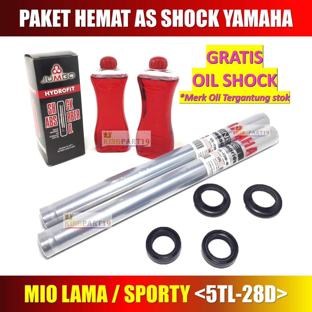 Paket As Shock Depan Mio Sporty Mio Lama Mio GT Mio J Mio Soul GT Gratis Oli Shock 28D 5TL