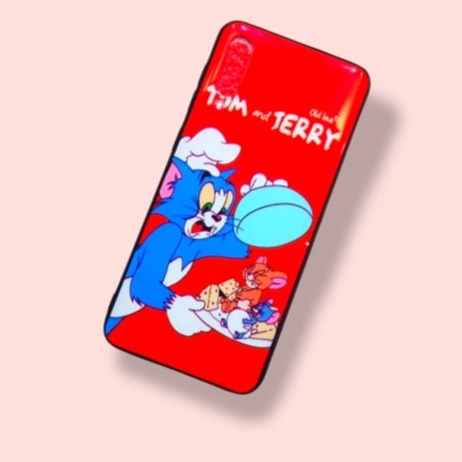 Case Handphone Samsung A70 Motif Kartun MickeyMouse Popaye Tom And Jerry Super Mario Realpict