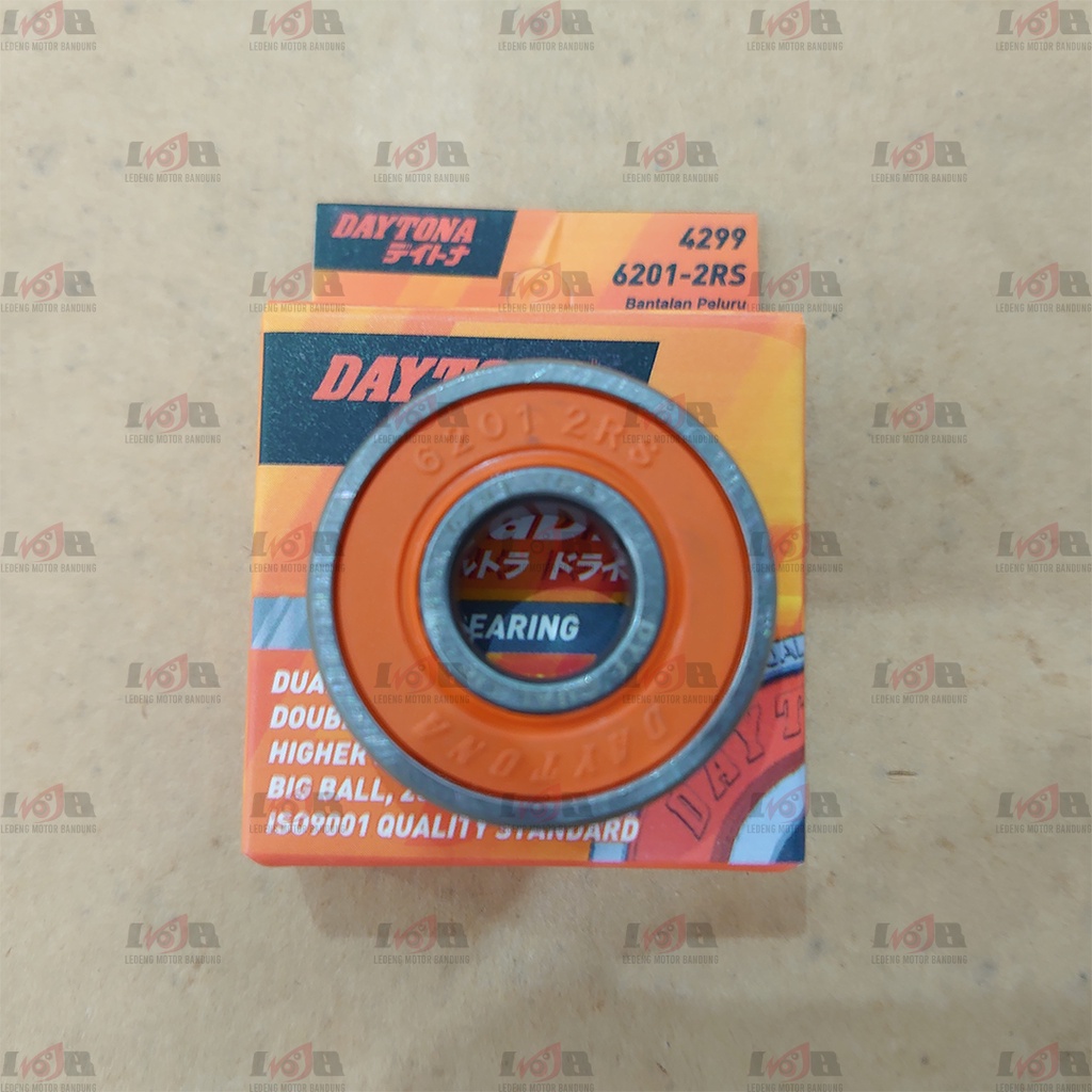 Daytona Laher 6201 2RS Ball Bearing Roda Velg Motor Bebek Matic Sport Universal PNP Baja Presisi