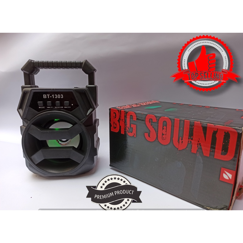 **PROMO Speaker Bluetooth BT 1301 1302 1303 Bass Besar Batere Awet Speaker Aktif Salon Portable