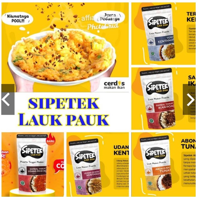 

Sipetek lauk pauk 30 gram